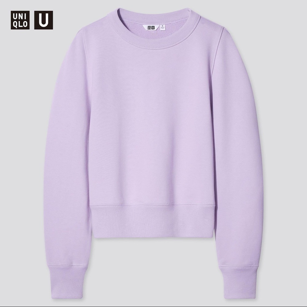 Uniqlo U Crew Neck Long Sleeve Sweatshirt - XXS, Lavender